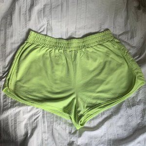 Lime Short Shorts
